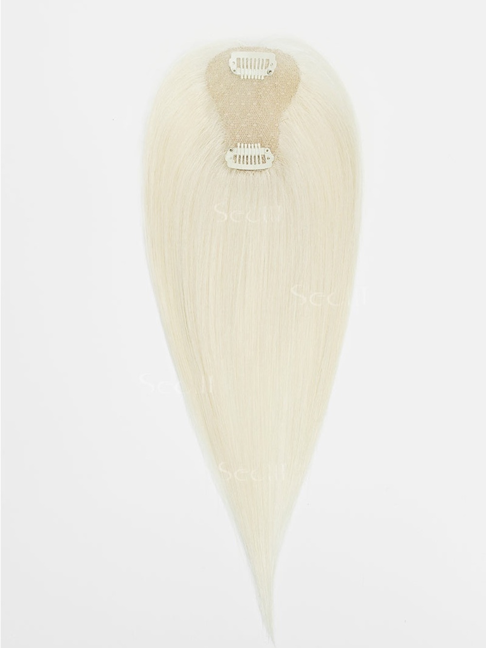 Seully White Blonde Clip-In Topper Extension - Picture 4 of 8